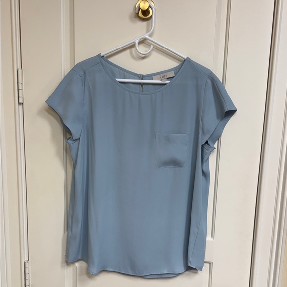LOFT Tops - LOFT Soft Blue Blouse with Pocket